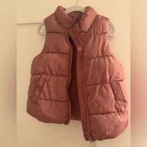 Toddler Pink Puffer Vest 3T